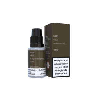 Færdig blandet Nord Tobak 10 ml 50/50 20mg